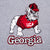 VINTAGE NCAA UNIVERSITY OF GEORGIA UGA VELVET SWEATSHIRT 1980S XL MADE IN USA