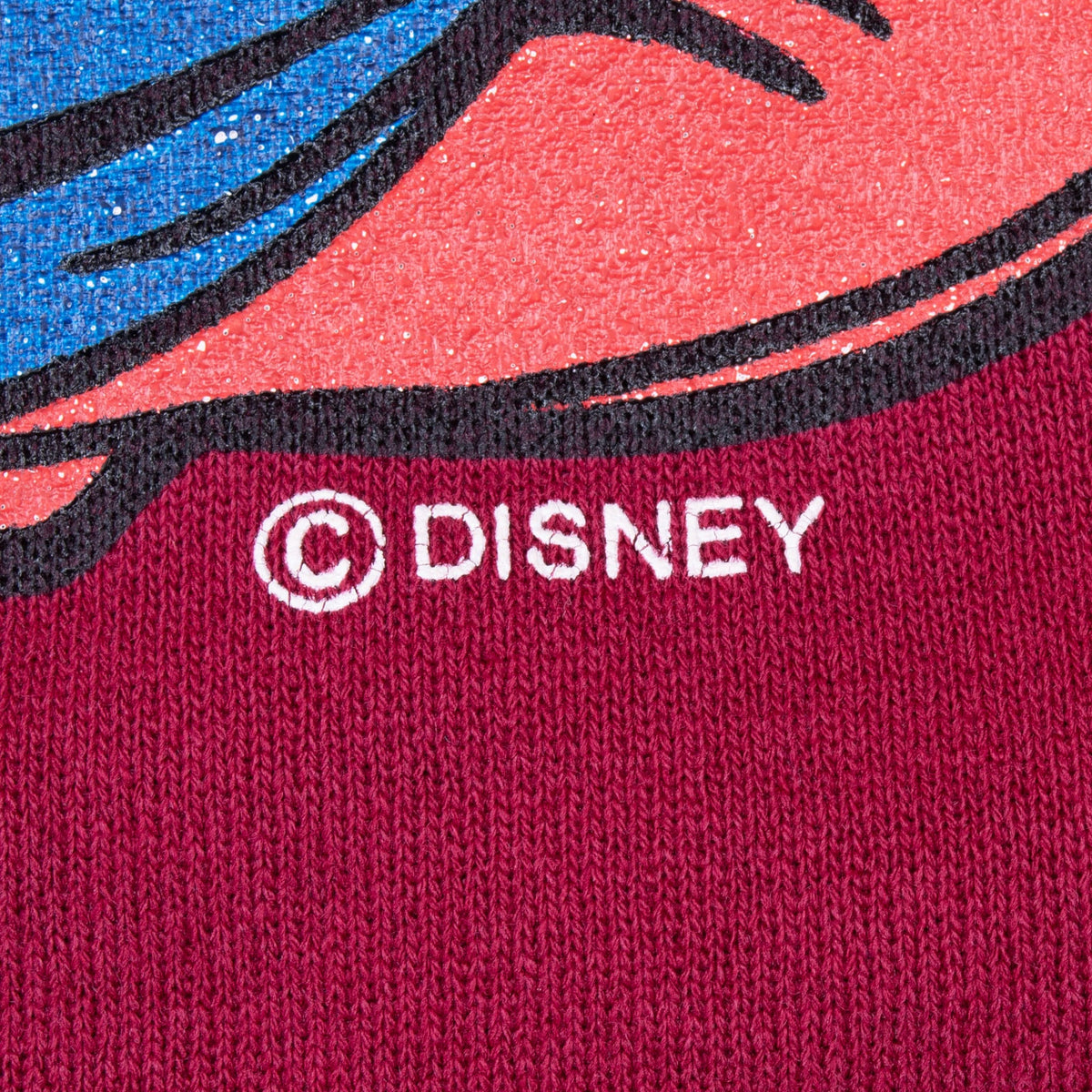 Close-up of Disney copyright mark beneath the Goofy graphic