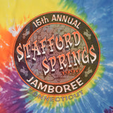 Vintage Tie Dye Ama Motocross 15Th Annual Stafford Springs Jamboree Connecticut 1996 Tee Shirt Large Made In USA With Single Stitch Sleeves