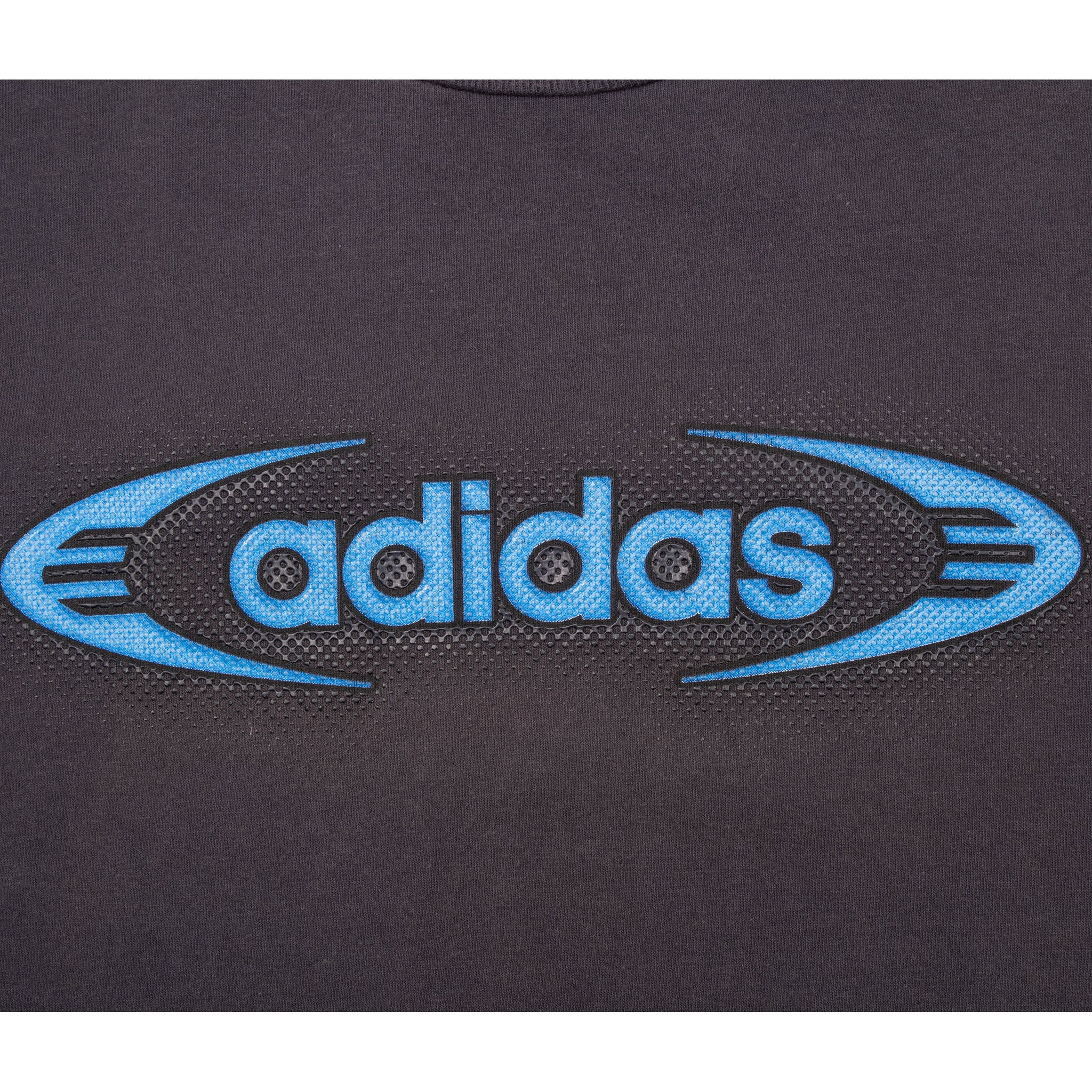 Vintage Adidas Spellout 1990S Dark Grey Tee Shirt Size XL