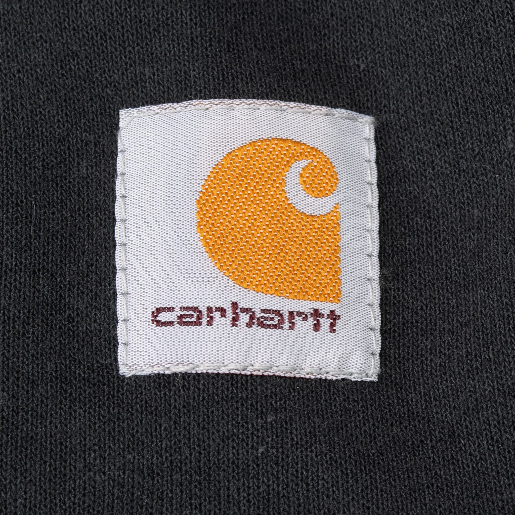 VINTAGE CARHARTT BLACK QUARTER ZIP SWEATSHIRT 2000S SMALL