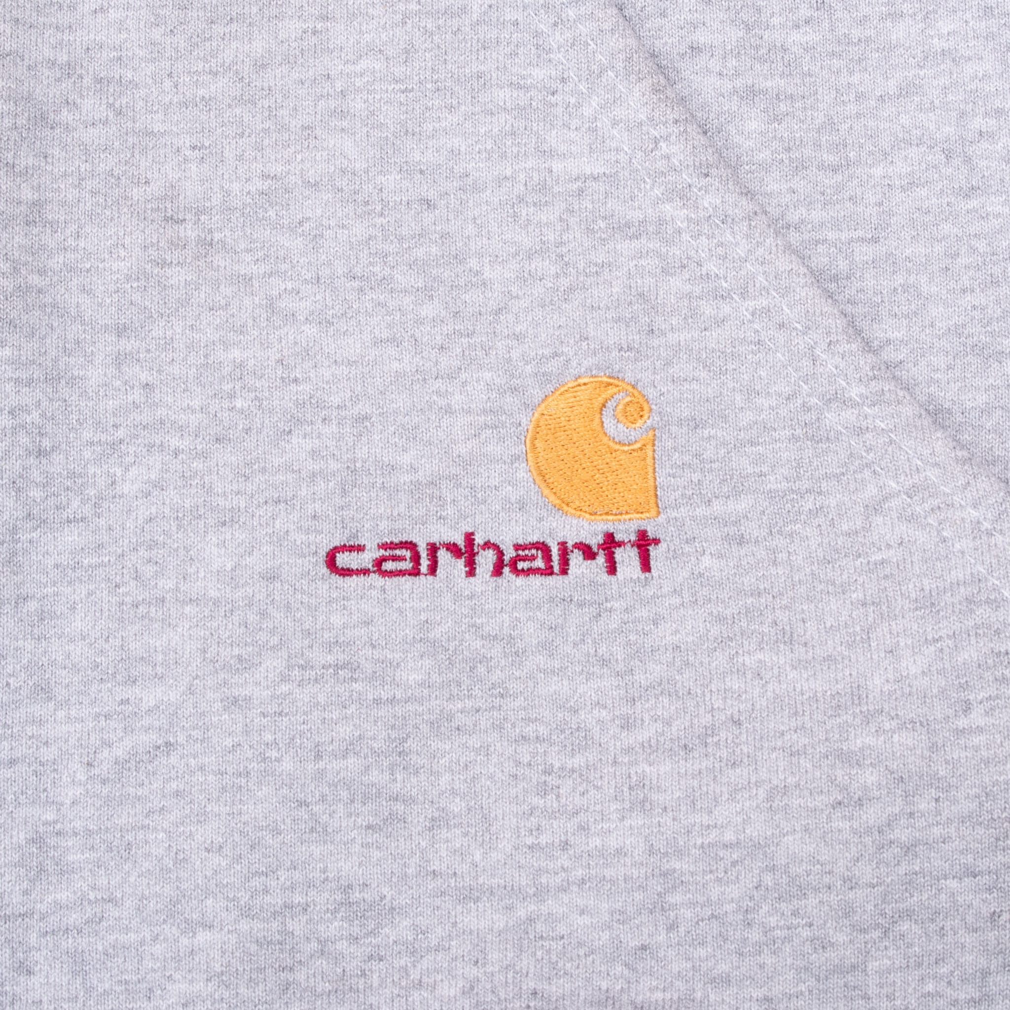 VINTAGE CARHARTT GREY HEAVYWEIGHT HOODIE VEST SWEATSHIRT EARLY 1990S XL