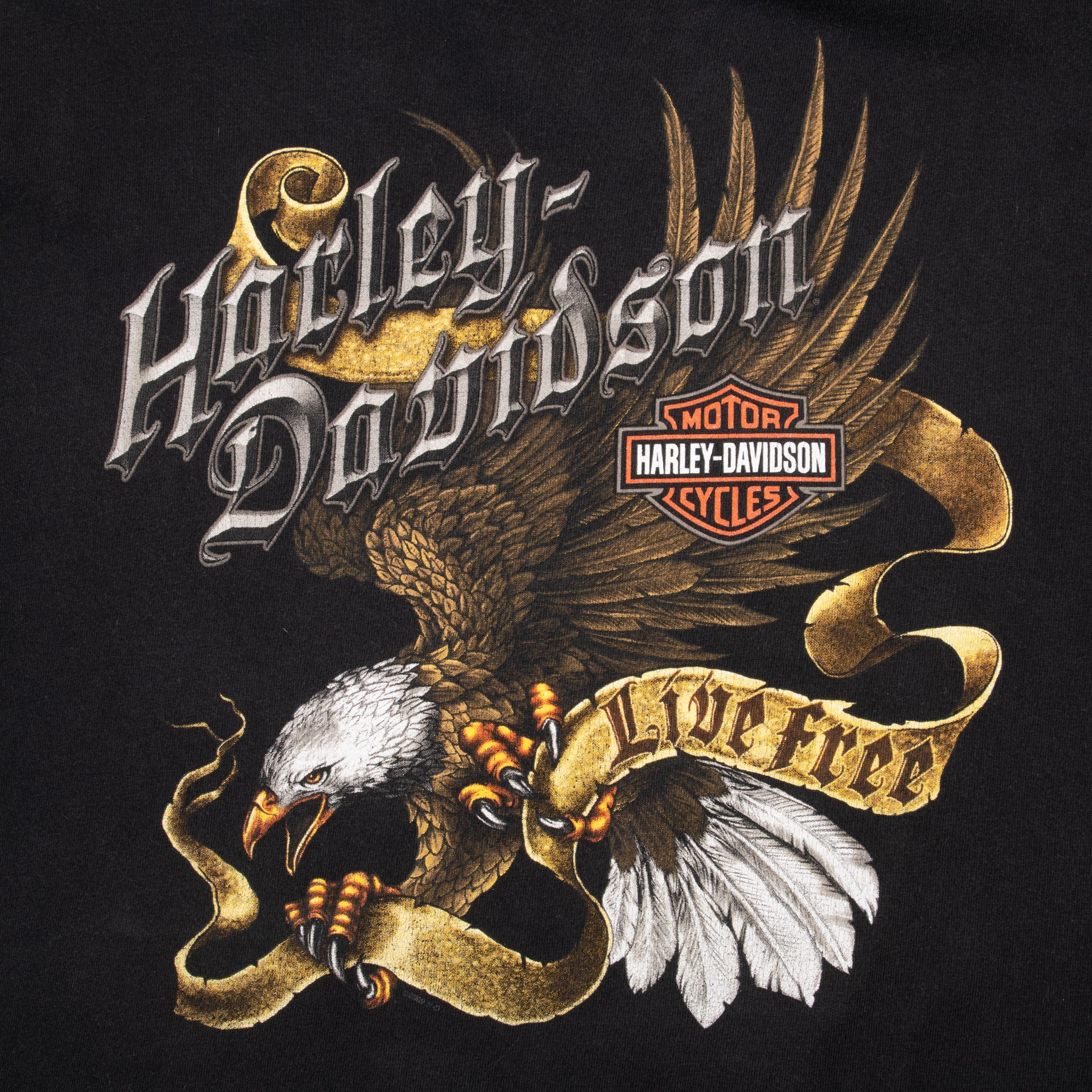 Vintage Harley Davidson Topeka Kansas Tee Shirt 2009 Size XL