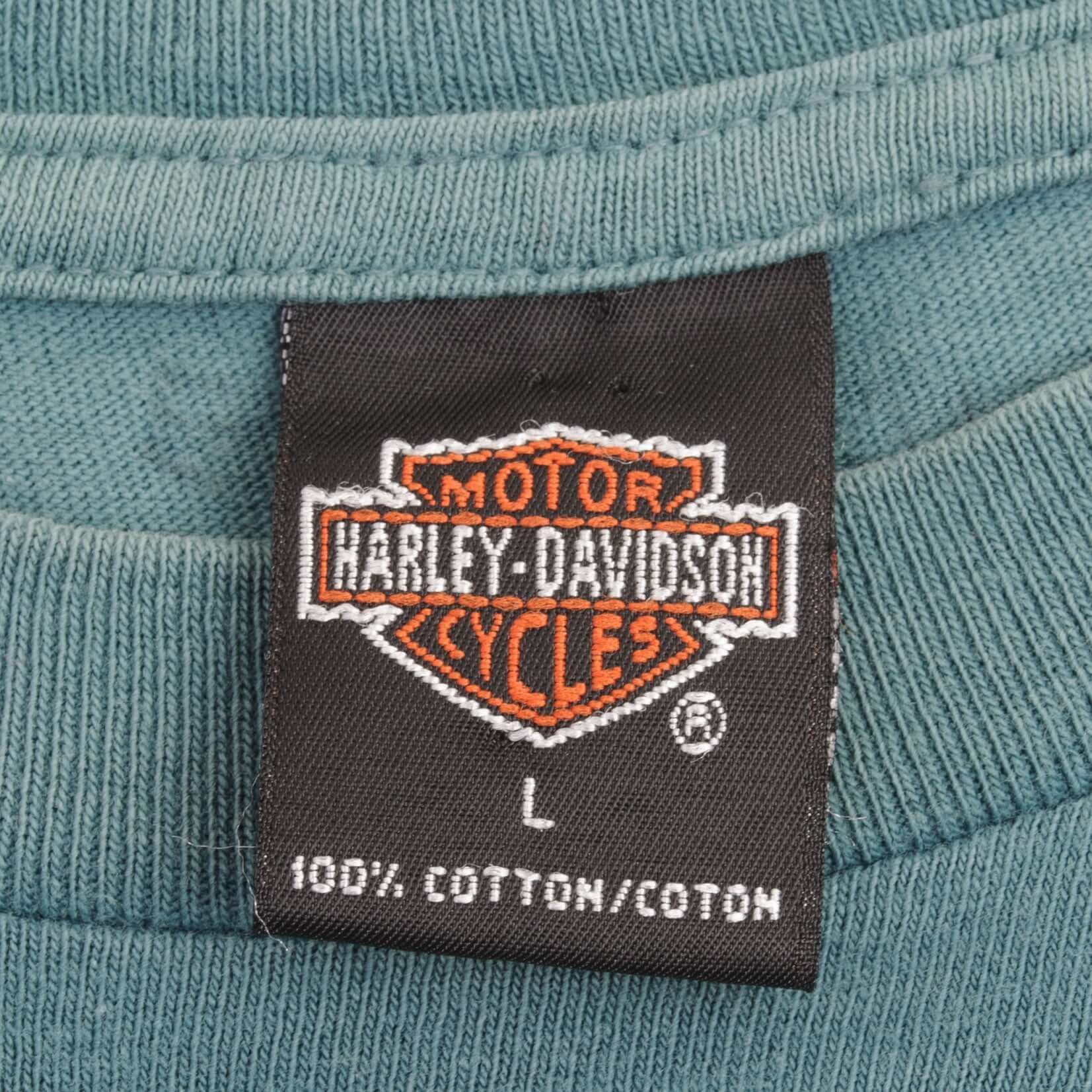 Vintage Harley Davidson Rules San Diego California Tee Shirt 1995 Size Large Made In USA