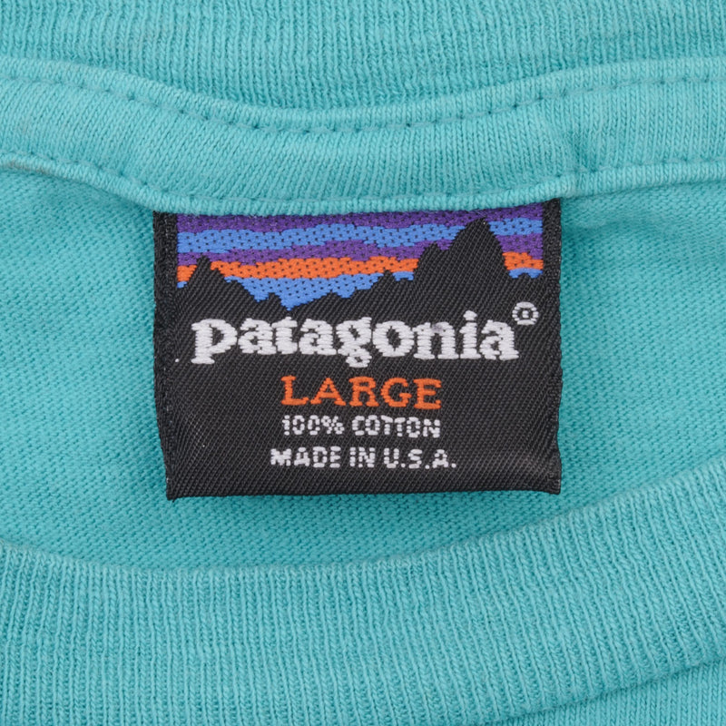 Vintage Patagonia Surf Tee Shirt Tee Shirt 1990S Size Large Made In USA