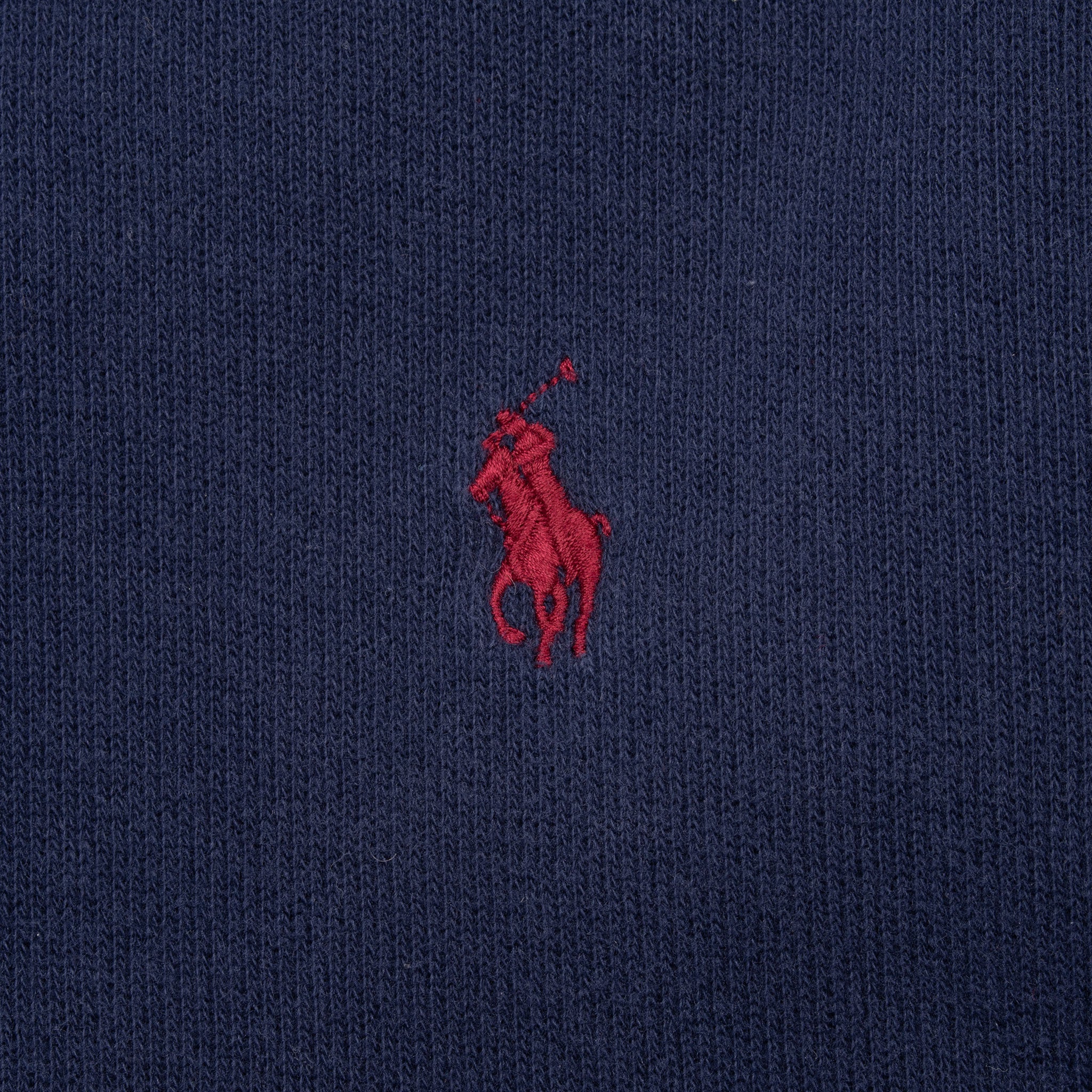 VINTAGE POLO RALPH LAUREN NAVY BLUE QUARTER 1/4 ZIP SWEATER XL