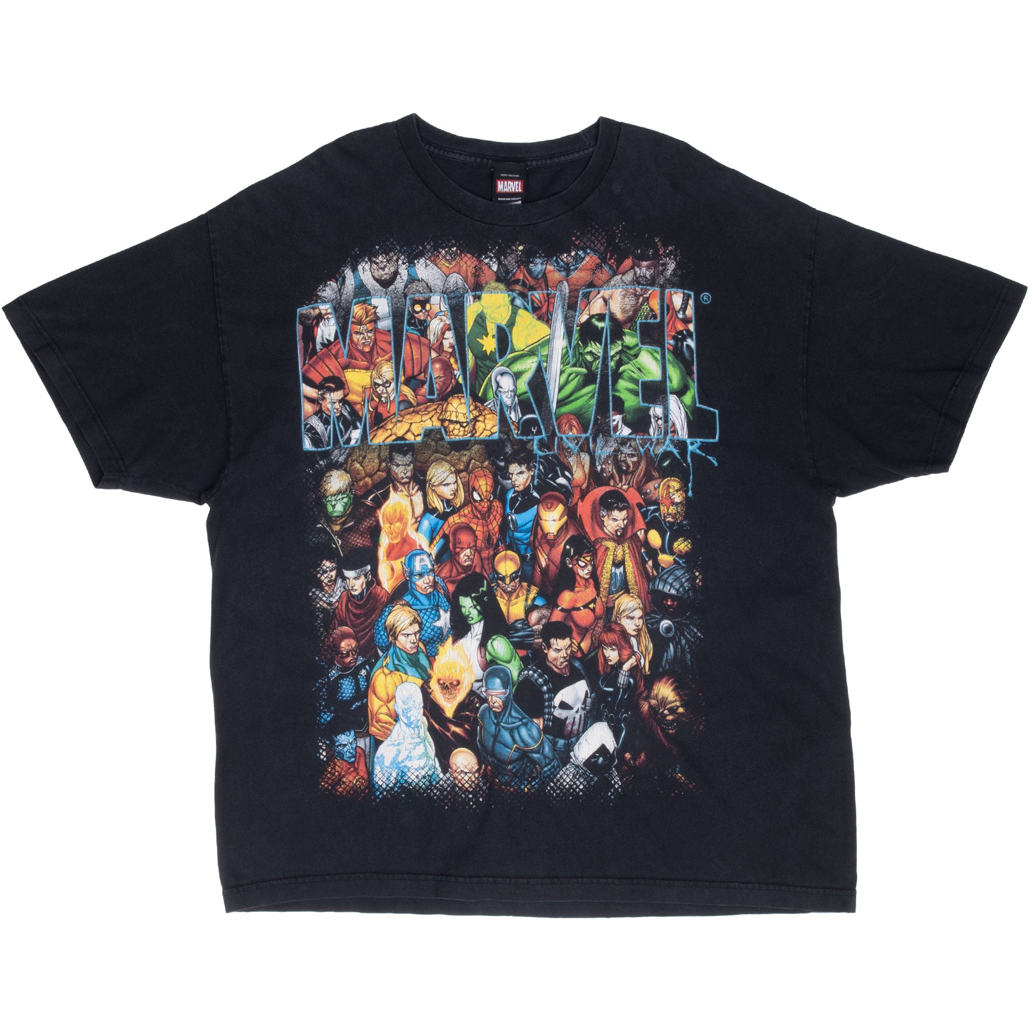 Vintage Marvel Civil War 2000S Tee Shirt Size 2Xl