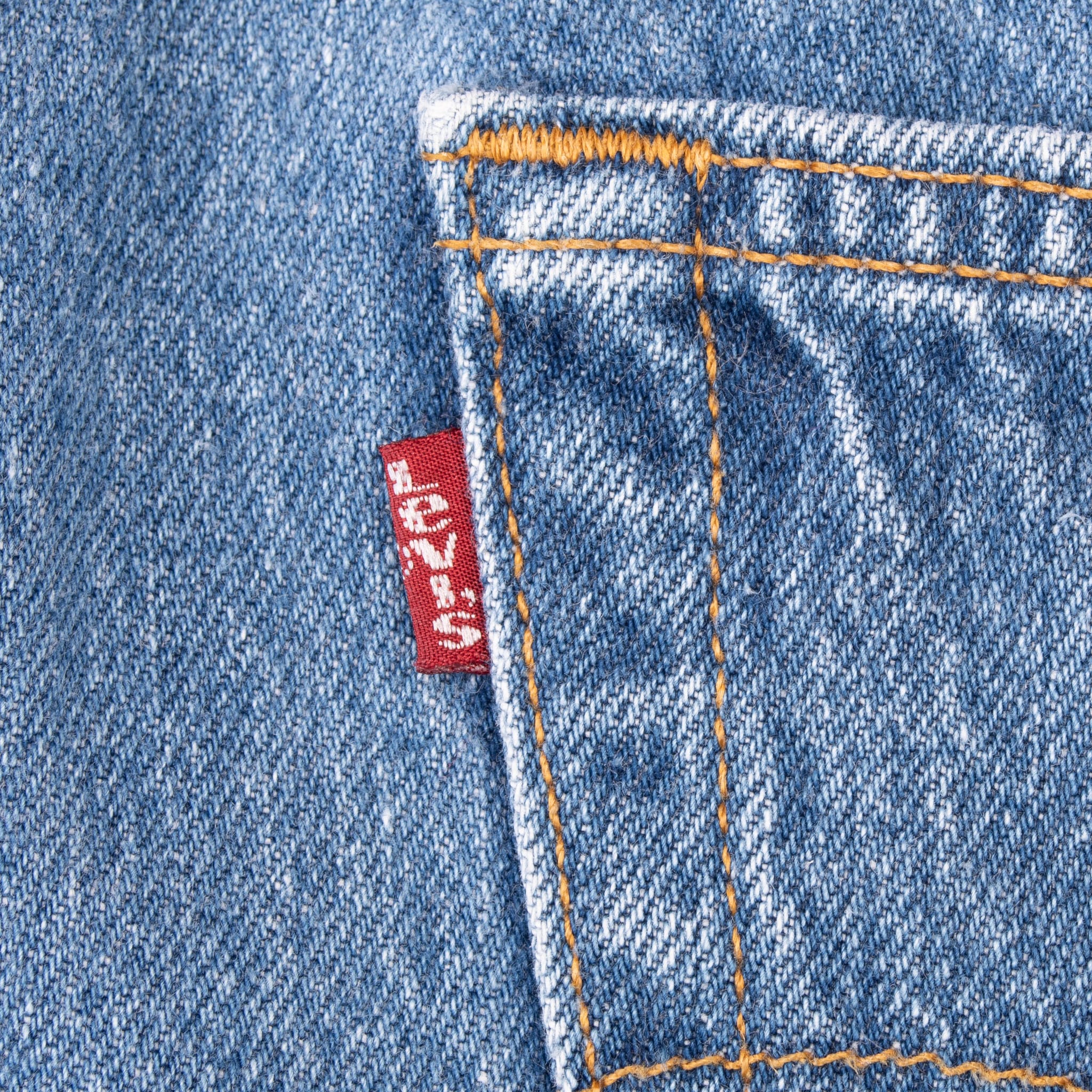 VINTAGE LEVIS 501 INDIGO BLUE JEANS 1990S SIZE 36X37 MADE IN USA