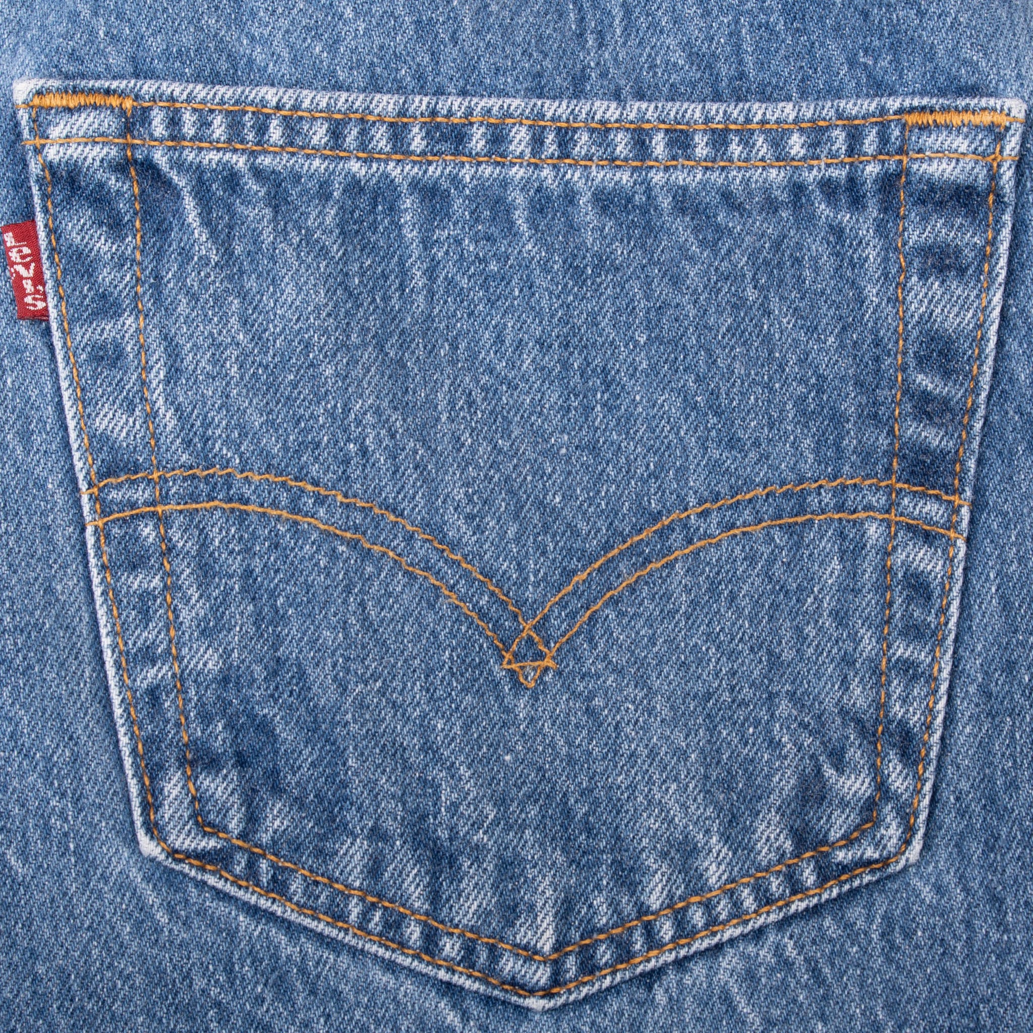 VINTAGE LEVIS 501 INDIGO BLUE JEANS 1990S SIZE 36X37 MADE IN USA