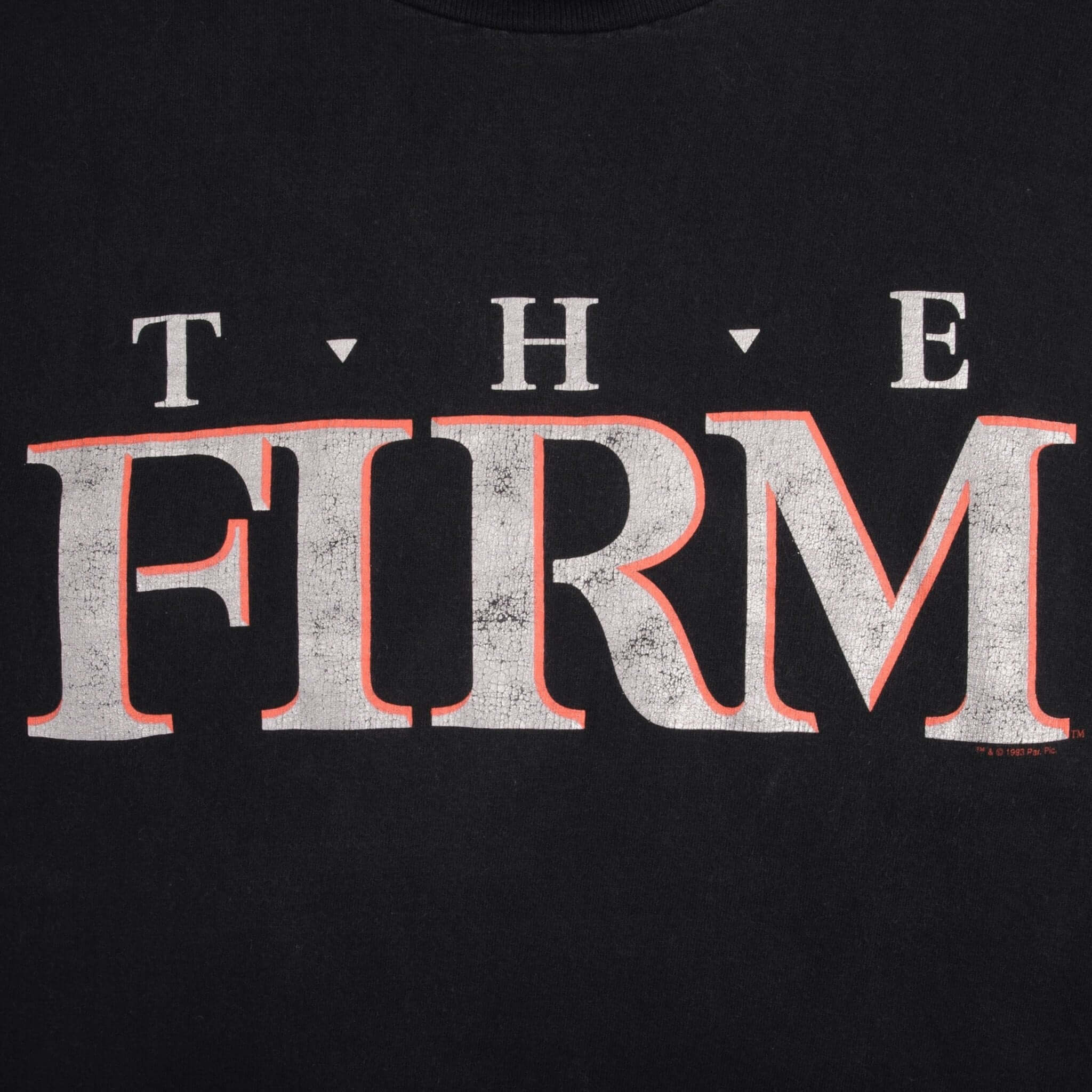 Vintage The Firm Movie 1993 Tee Shirt Size Large Made In USA With Single Stitch Sleeves