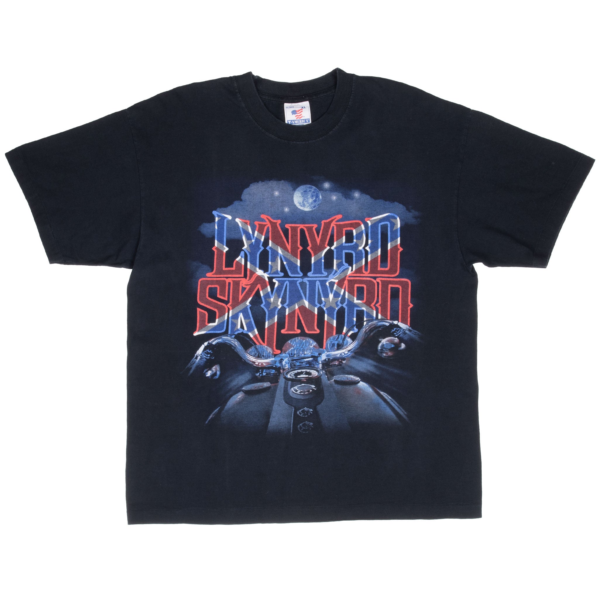 Vintage Lynyrd Skynyrd Tee Shirt 20Th Anniversary 1990S Size Large With Single Stitch Sleeves