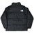 Back of black The North Face 1996 Retro Nuptse down jacket with white shoulder logo