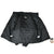Open black The North Face Nuptse jacket showing interior lining, pockets, and label