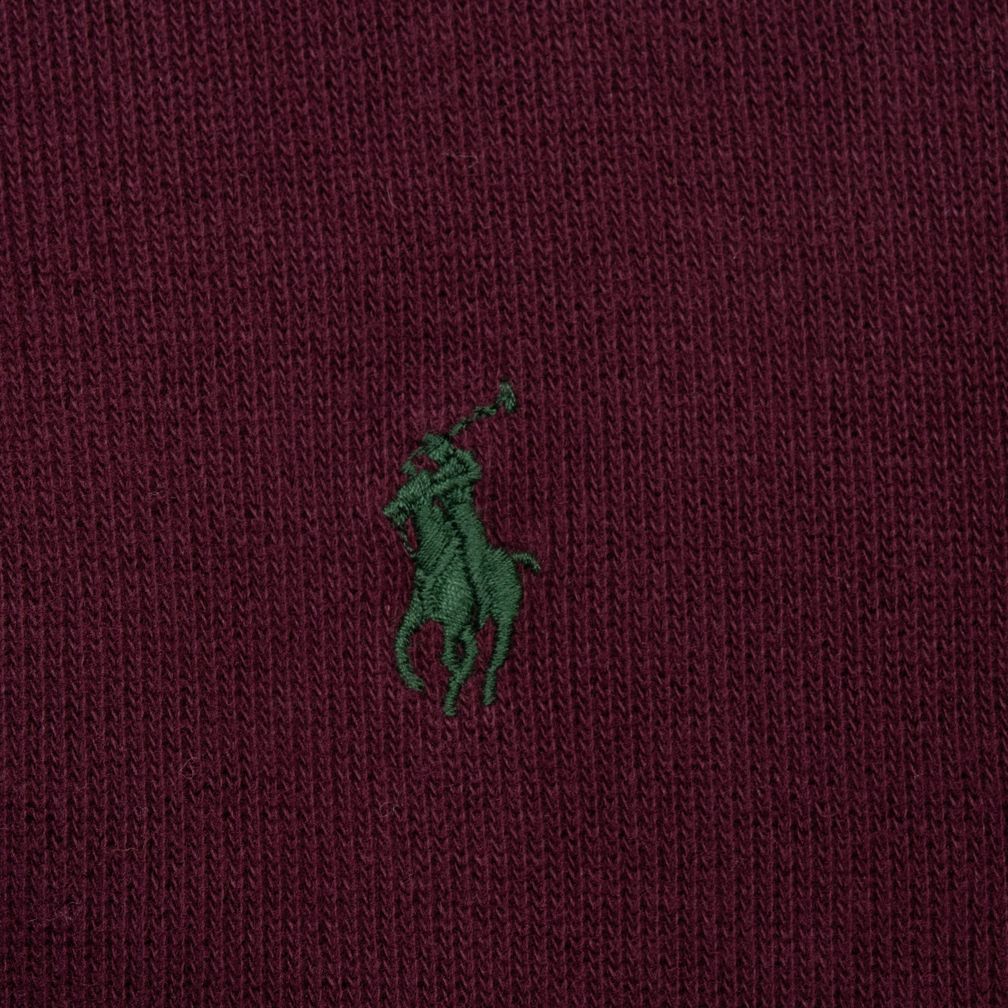 VINTAGE POLO RALPH LAUREN BURGUNDY QUARTER 1/4 ZIP SWEATER 1990S XL