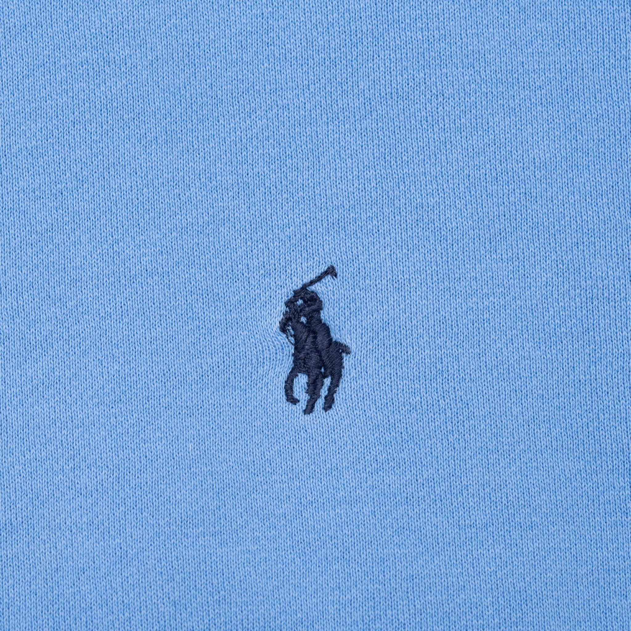 Vintage Ralph Lauren 1990S Classic Pastel Blue Crewneck Sweatshirt Size XL