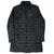 Front of black Patagonia Radalie quilted parka fully zipped