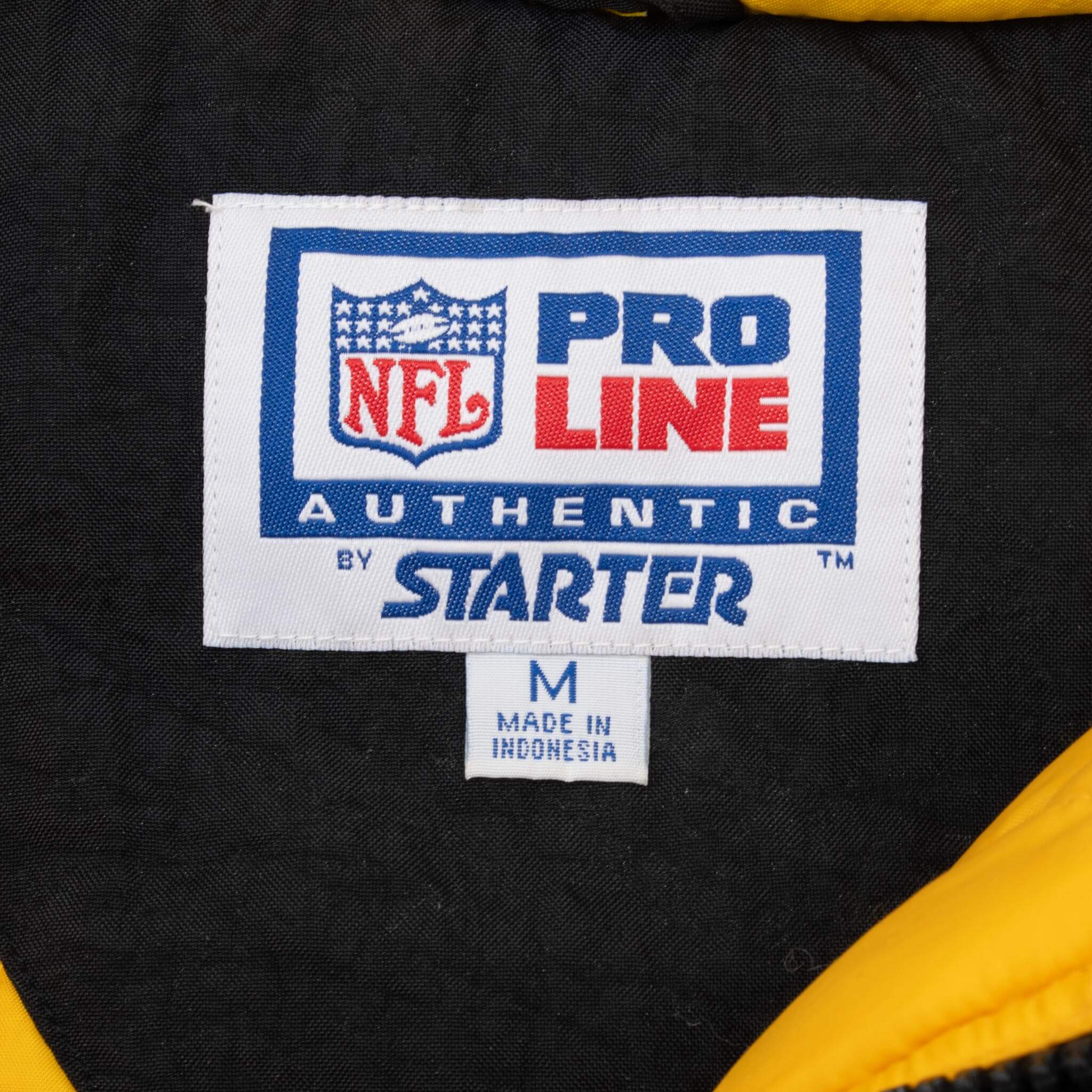 Vintage Nfl Pittsburgh Steelers Heavy Pullover Starter Jacket 1990S Size Medium