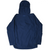 Back of Patagonia Departer hooded jacket in navy blue
