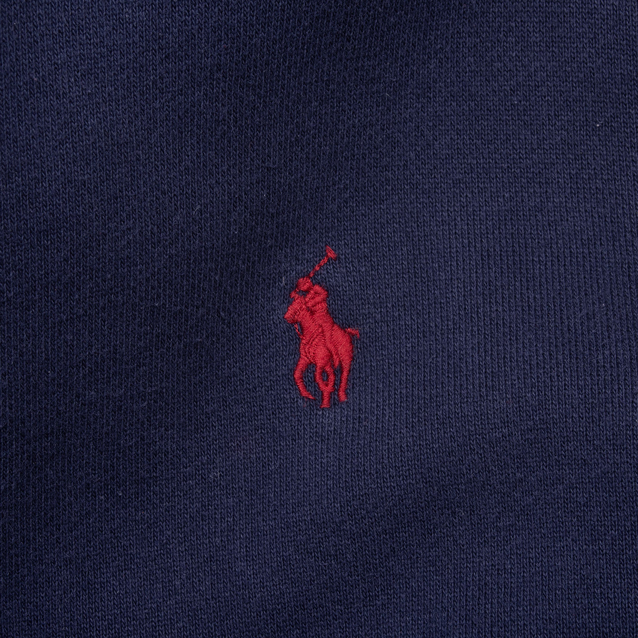 Vintage Ralph Lauren Full Zip Classic Navy Blue Hoodie Sweatshirt Size Large