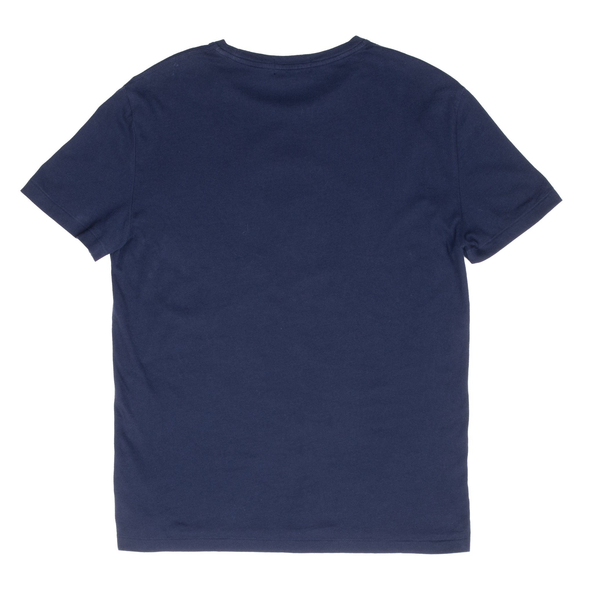 Vintage Ralph Lauren Polo Bear Painting Navy Blue Tee Shirt Size Medium With Single Stitch Sleeves