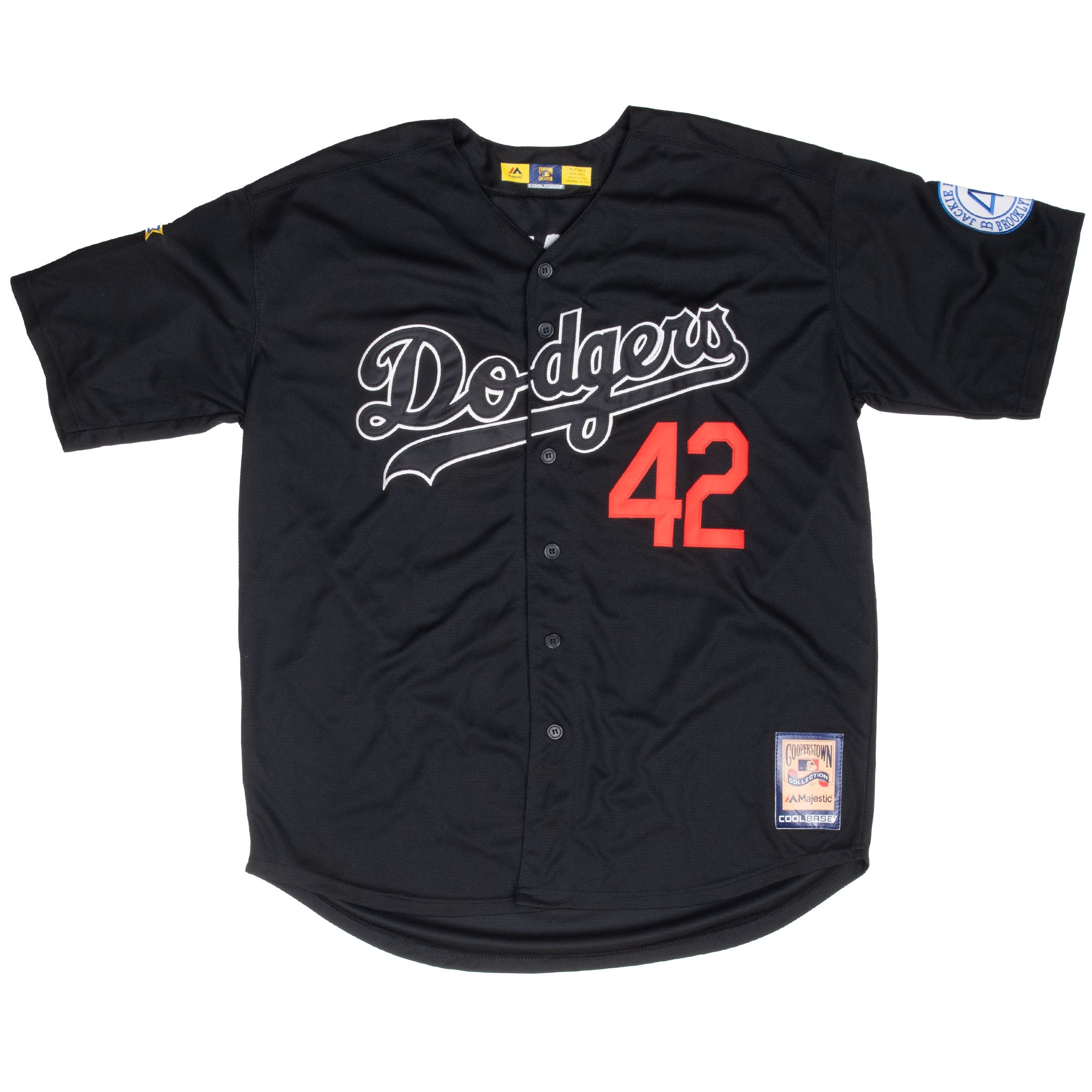 Vintage Mlb Brooklyn Dodgers Jackie Robinson Limited Edition 041/182 Throwback Cooperstown Majestic Jersey Size XL Made In USA