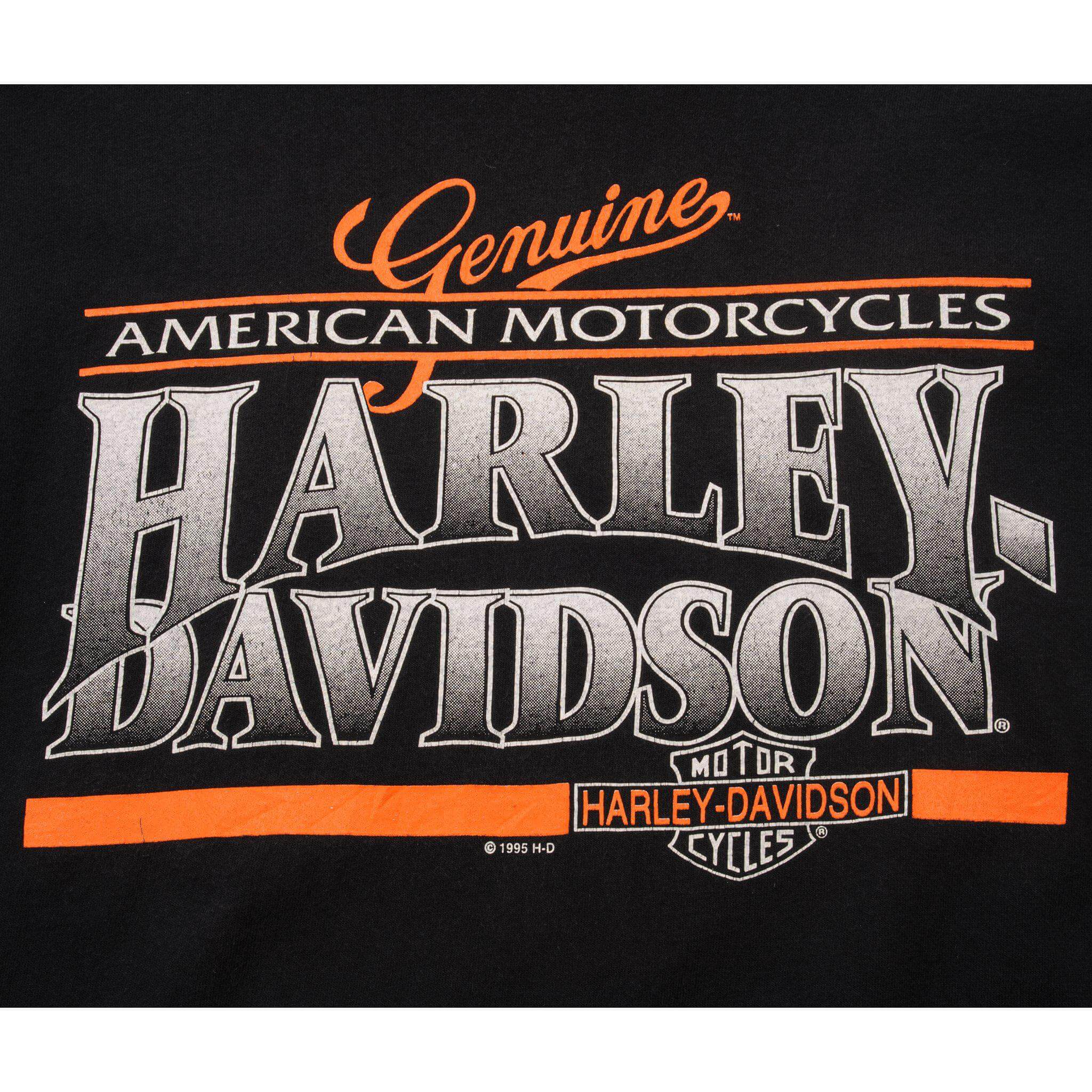 VINTAGE HARLEY DAVIDSON TEE SHIRT 1995 SIZE MEDIUM
