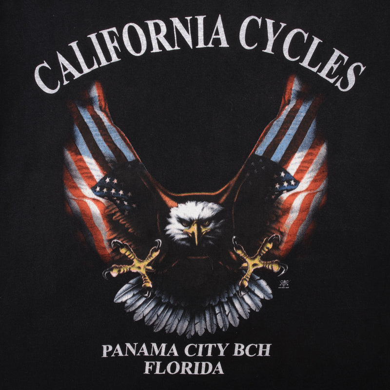 Vintage Hawgs and Stripes Pig California Cycle Biker Tee Shirt 2000 Size XL