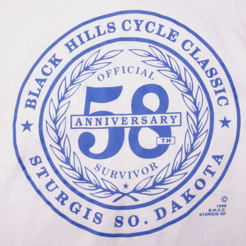 VINTAGE STURGIS BLACK HILLS RALLY TEE SHIRT 1998 SIZE MEDIUM MADE IN USA