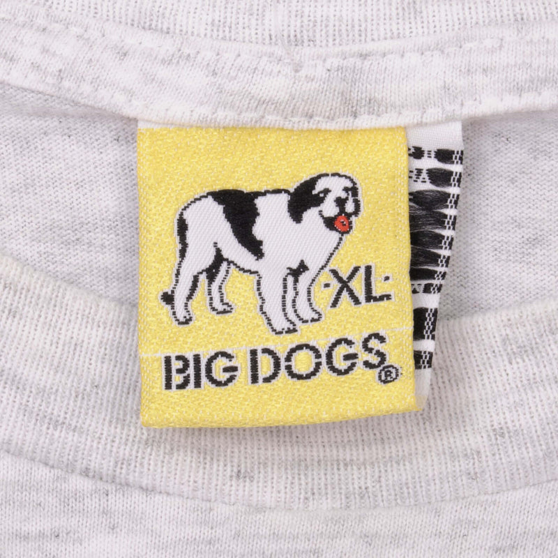 Vintage Quiet Please! The Big Dog Has The Floor Tee Shirt 1992 Size XL  With Single Stitch Sleeves