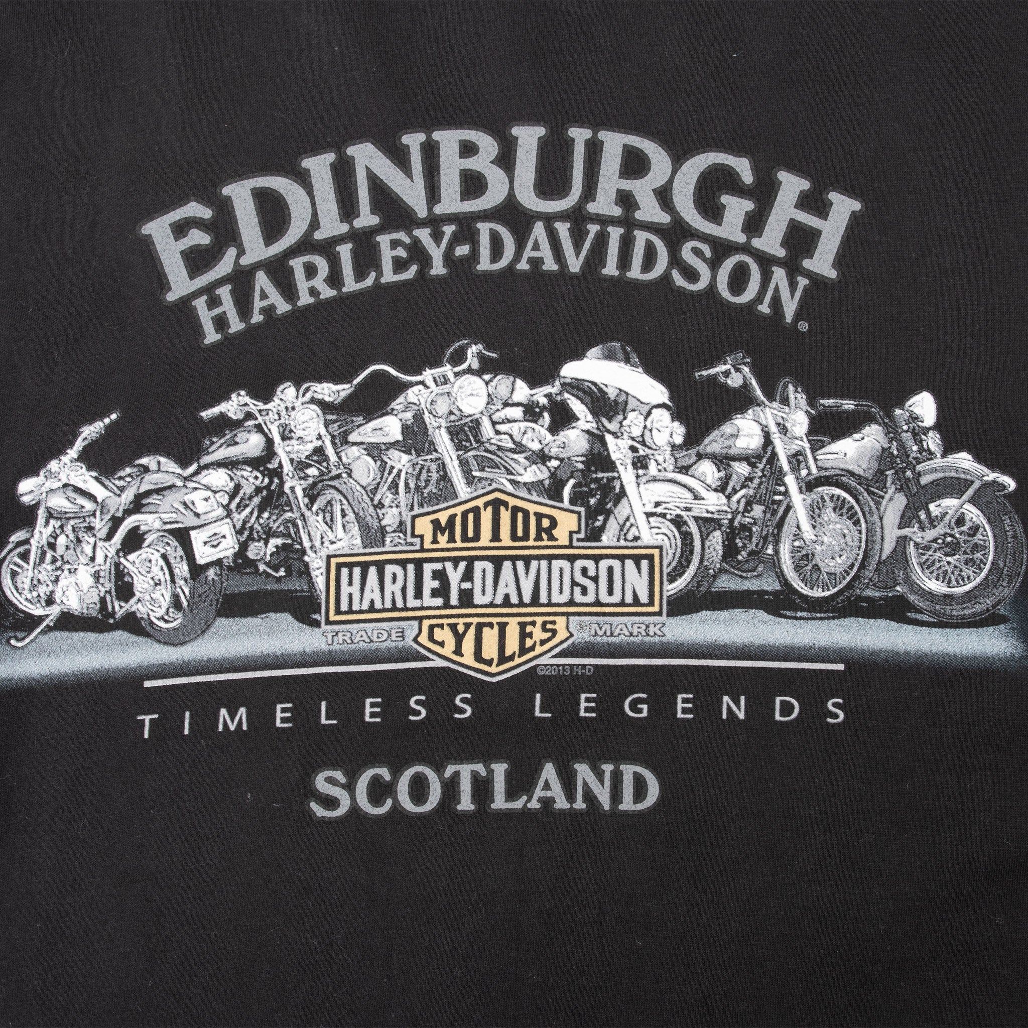 &nbsp;Harley Davidson Edinburgh Scotland Long Sleeve Tee Shirt Size XL