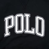 Vintage Polo Ralph Lauren Black Hoodie Sweatshirt Size Large Deadstock