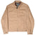 Front of brown Polo Ralph Lauren Harrington jacket with zip closure and angled pockets