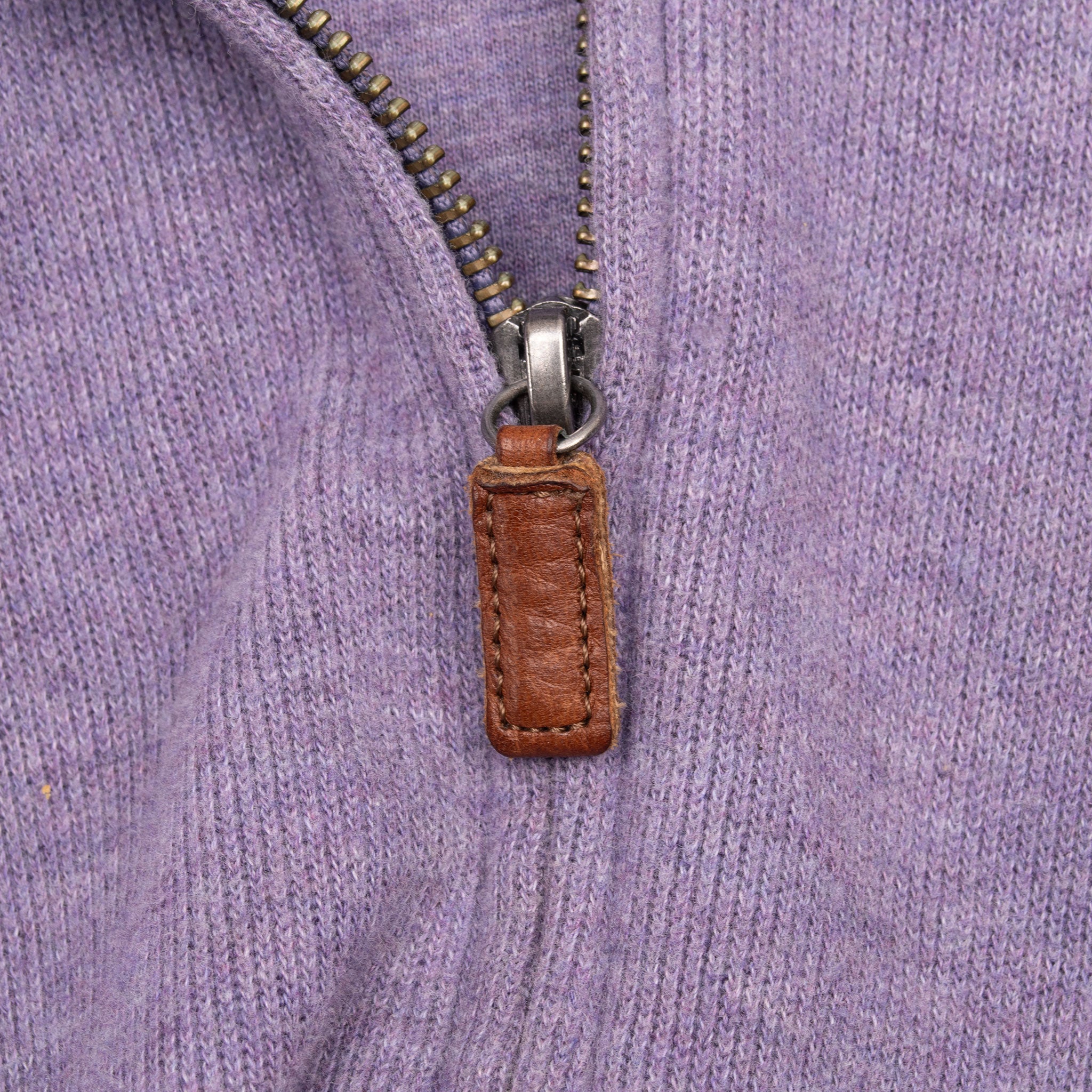 Vintage Ralph Lauren Full Zip Purple Sweater 1990S Size Medium