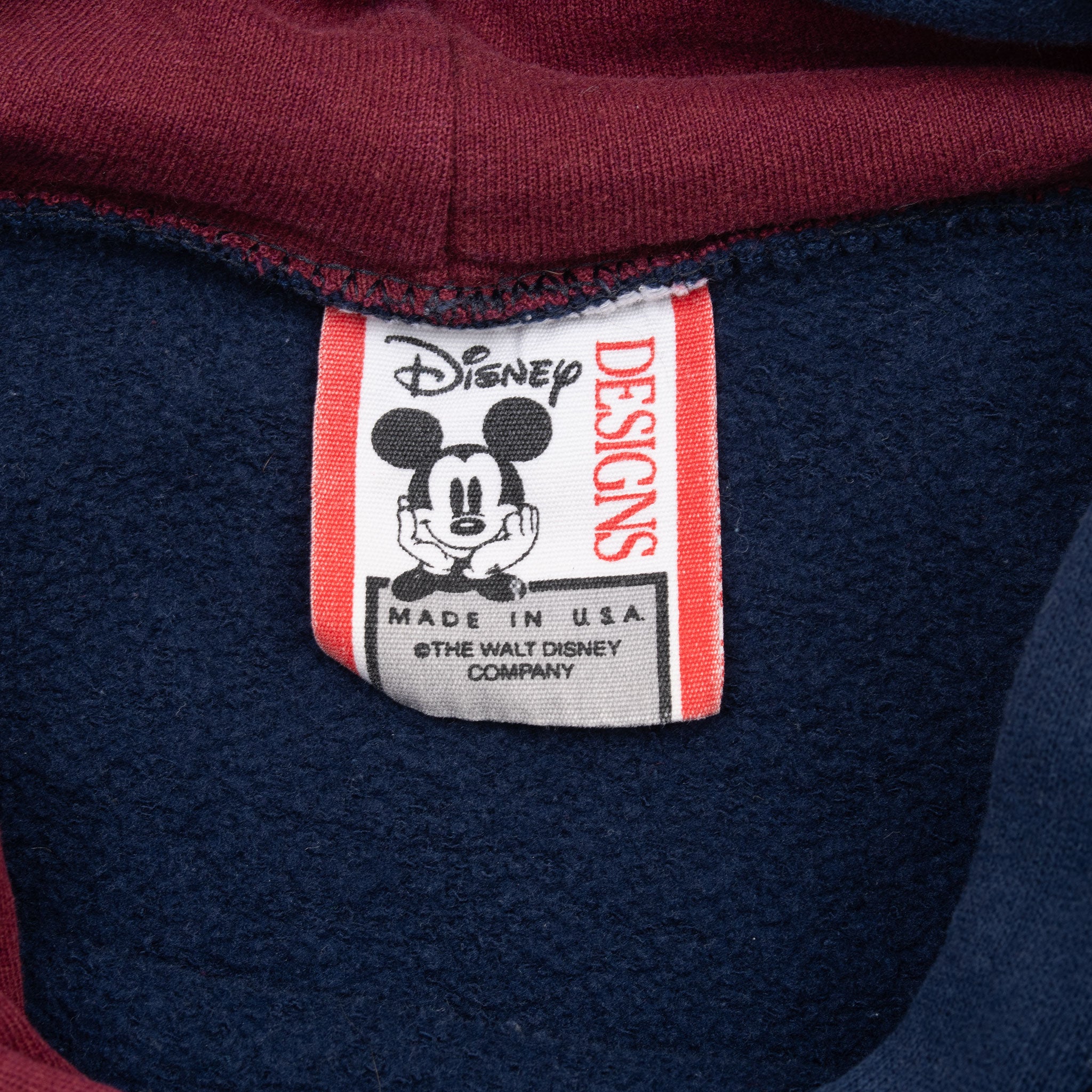 Vintage Disney Mickey Mouse Hoodie Sweatshirt 1990S Size Large