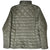 Back of women's Patagonia Radalie green quilted puffer jacket