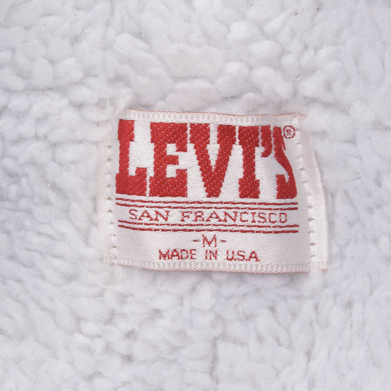 Vintage Levis Sherpa Trucker Denim Jacket 1980's Size 44R Made In USA.  Button #527