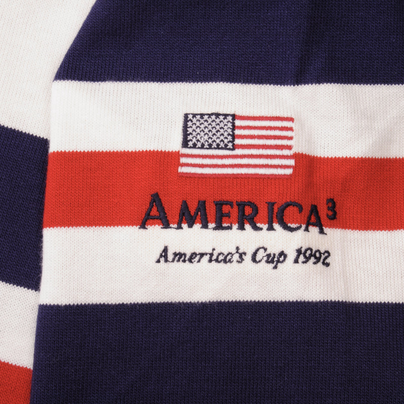 Vintage Original Polo Ralph Lauren America's Cup 1992 Long Sleeve Polo Shirt Size XL Made In USA