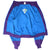 Open Nike International windbreaker showing blue interior lining and logo patch