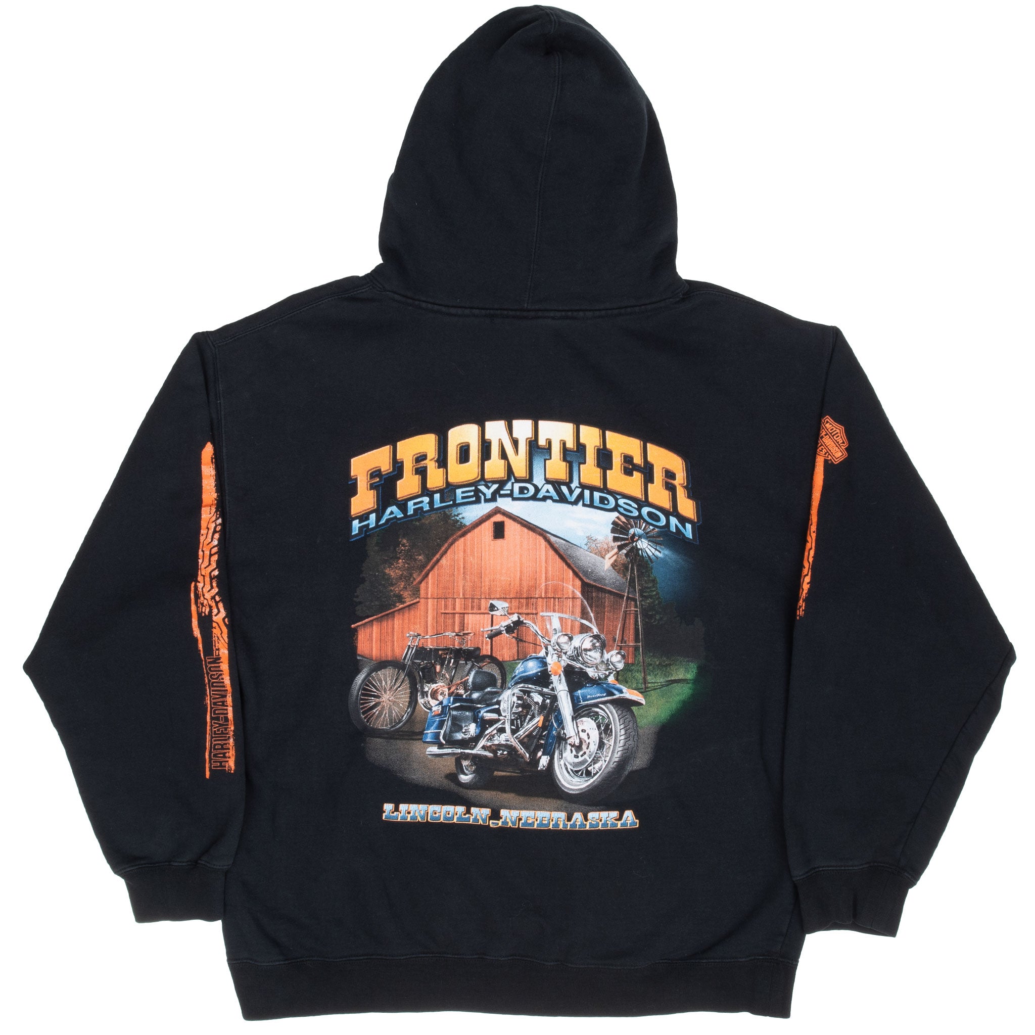 Vintage Harley Davidson Lincoln Nebraska 2006 Hoodie Sweatshirt Size Large