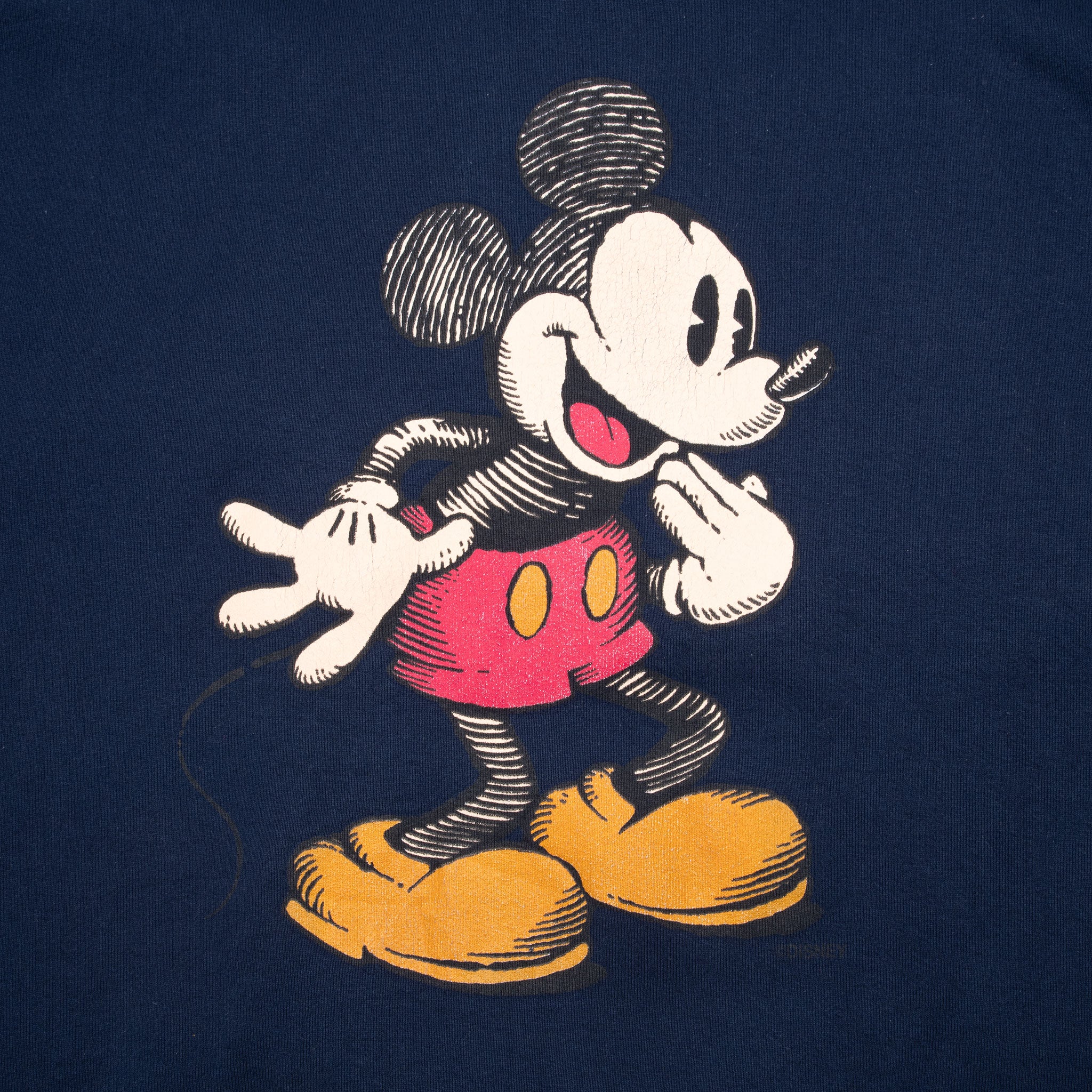 Vintage Disney Mickey Mouse Blue Sweatshirt 1990S Large Made In Usa