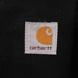 Vintage Carhartt Black Hooded Active Jacket J131BLK Size 3XL Made In Usa