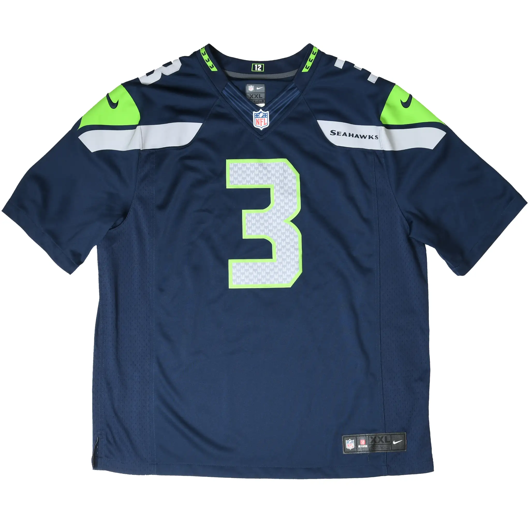 Vintage NFL Seattle Seahawks Russell Wilson #3 Nike Jersey Size 2XL