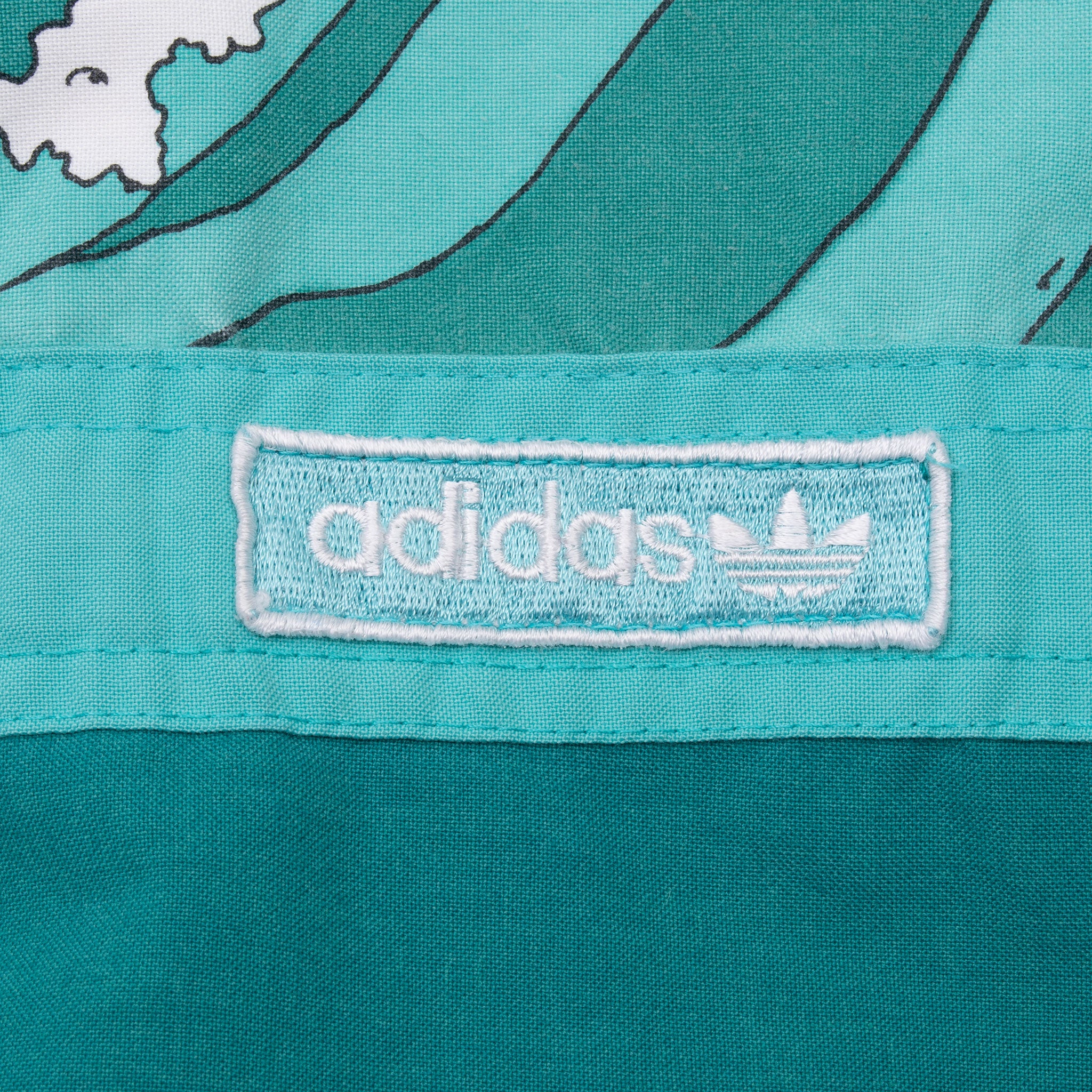 Vintage Adidas Devil's Toenails Amuza River Kayaking All Over Print Sweatshirt Size XL 1970S