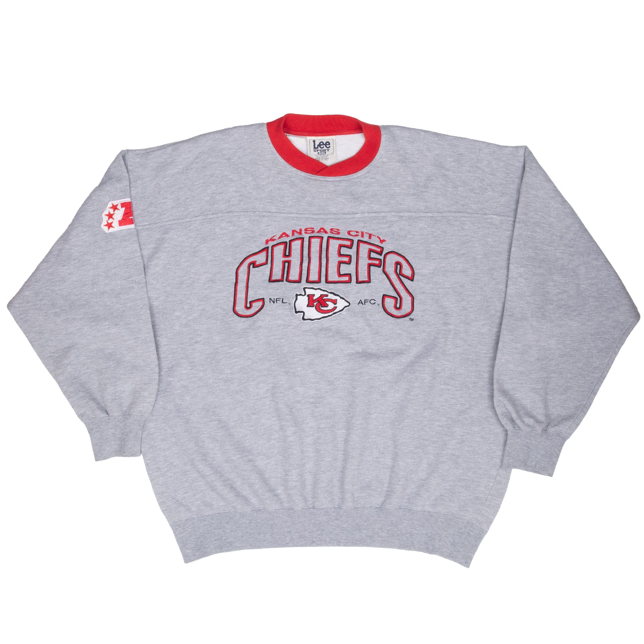 Vintage Nfl Kansas City Chiefs Embroidered 1990S Sweatshirt Size 2XL