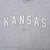 Vintage Nike Kansas Center Swoosh Grey Hoodie Sweatshirt 1990S Size XL