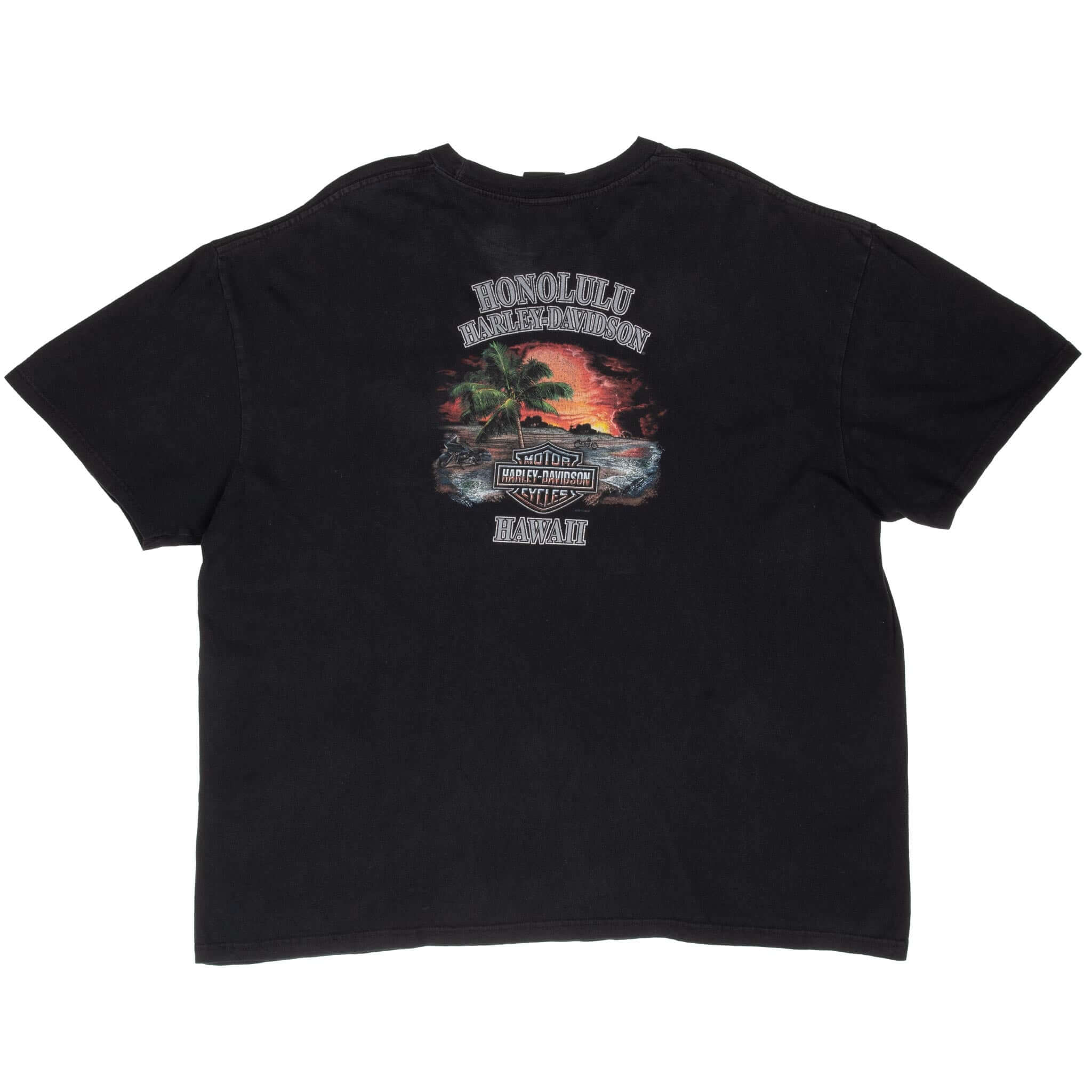 Vintage Harley Davidson Honolulu Hawaii 2014 Tee Shirt Size 2XL
