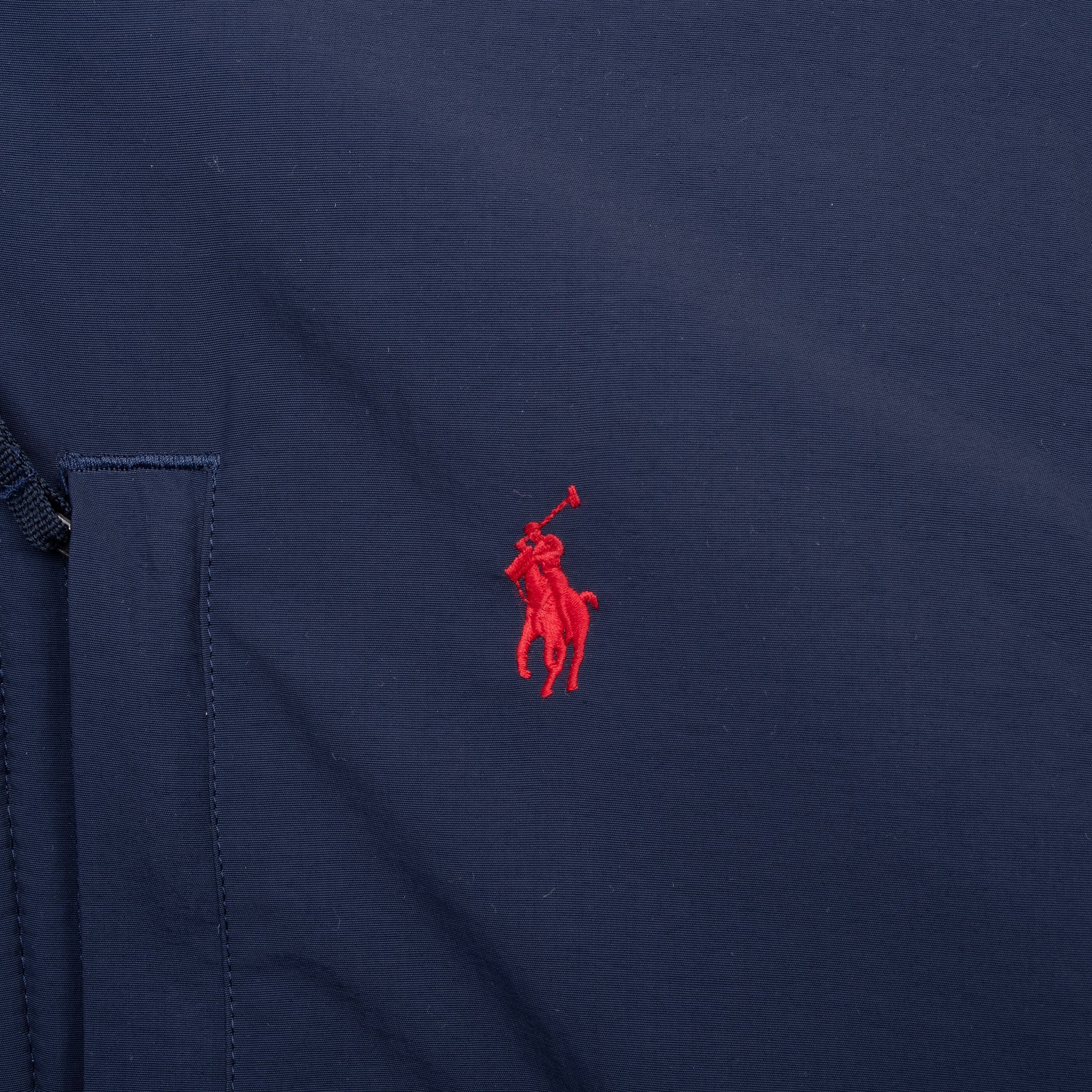 Vintage Polo Ralph Lauren Blue Fleece Jacket Size Medium