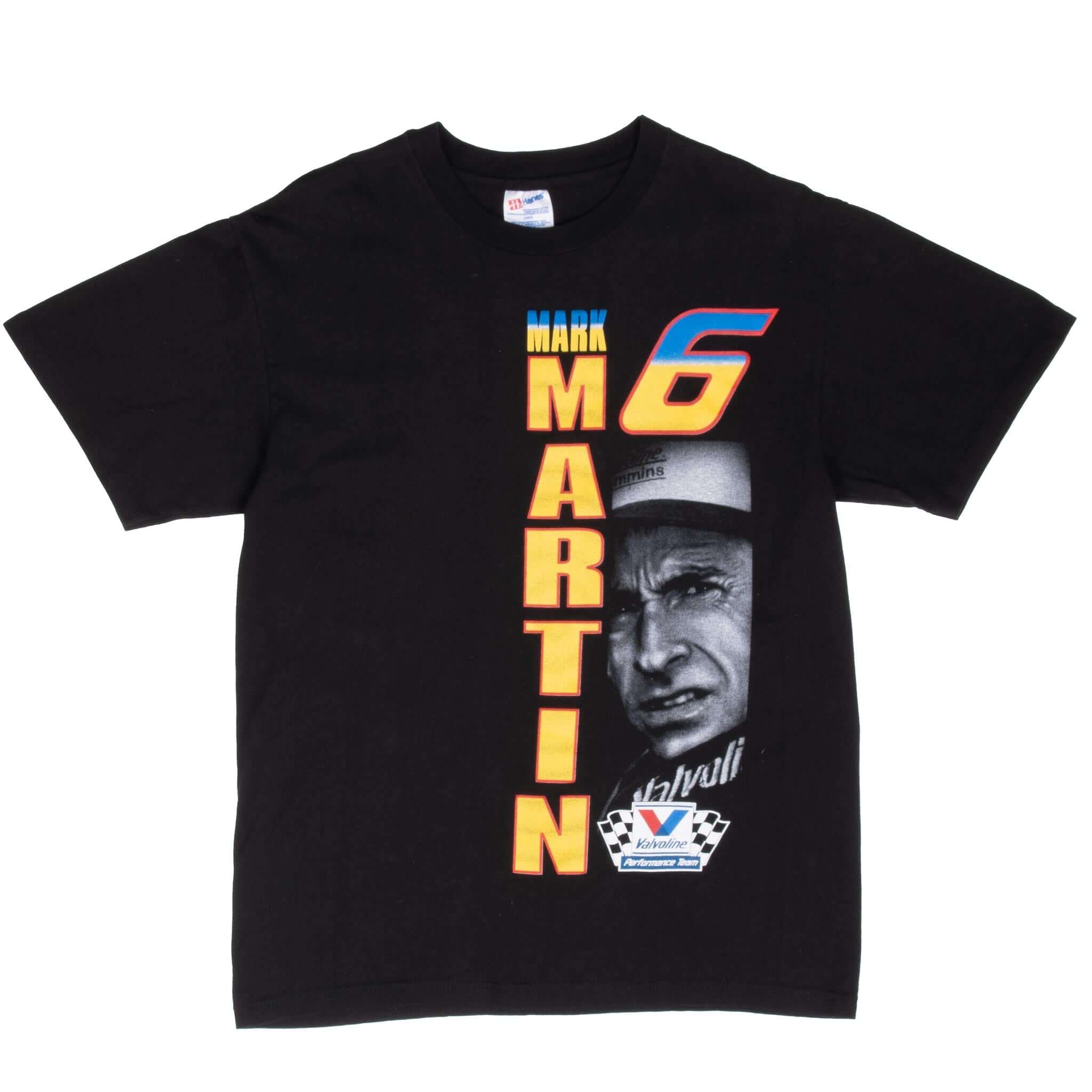 Vintage Nascar Mark Martin 1990S Tee Shirt Size Medium