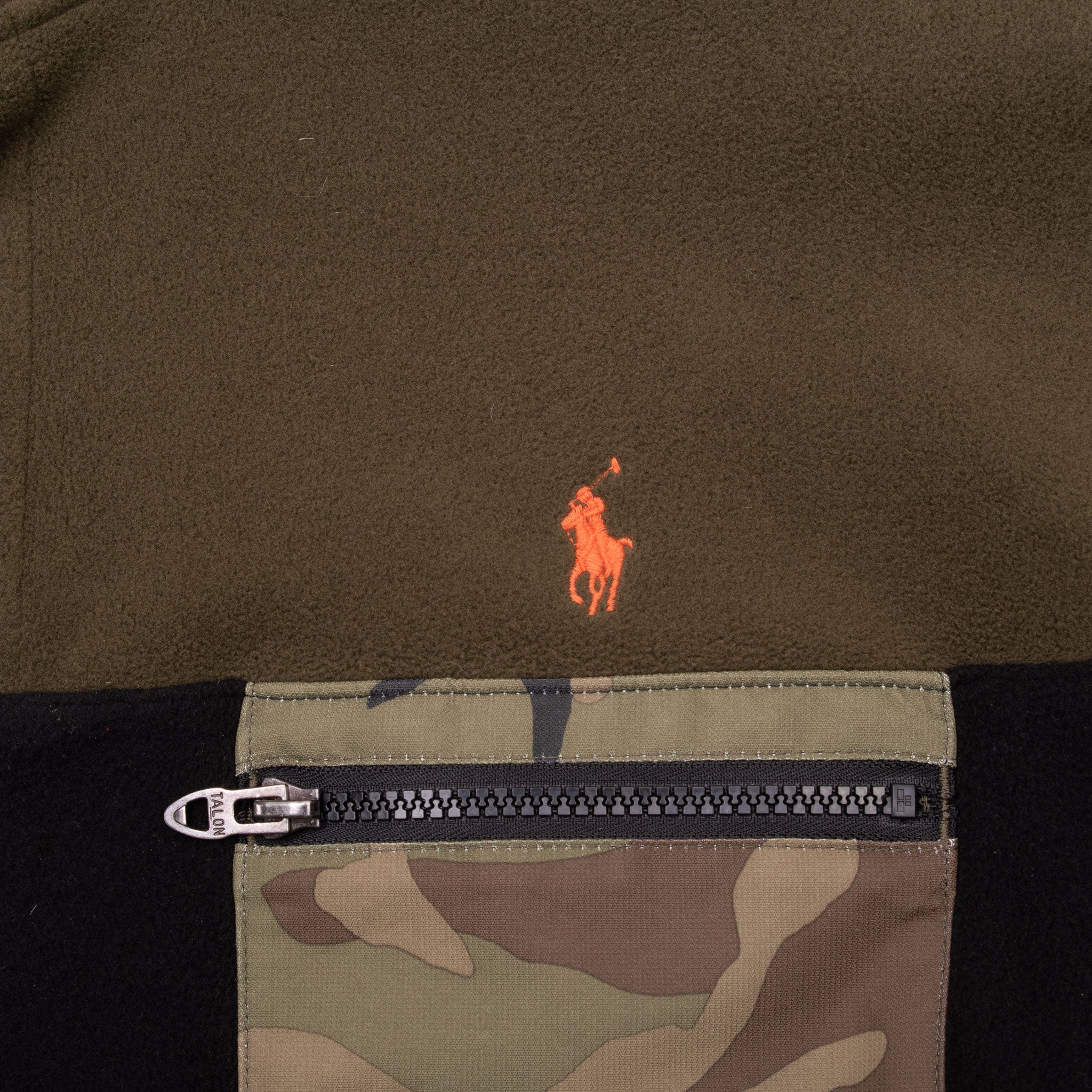 Vintage Ralph Lauren Camo Pullover Fleece Jacket Size 2XL