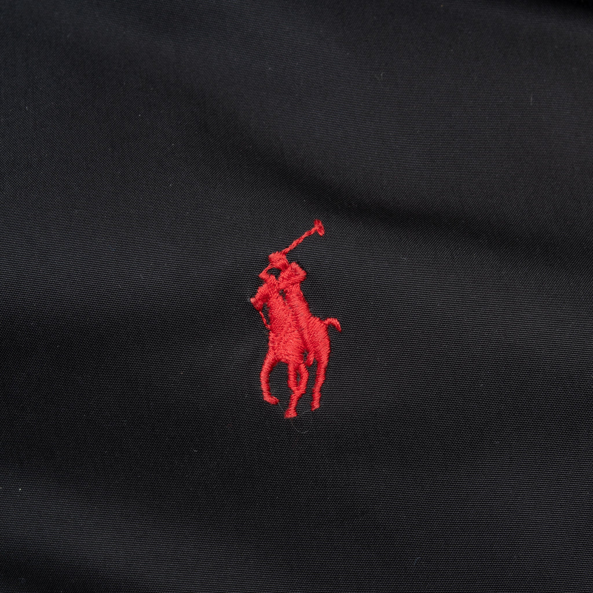 Vintage Polo Ralph Lauren Black Windbreaker Jacket 1990S Size Small